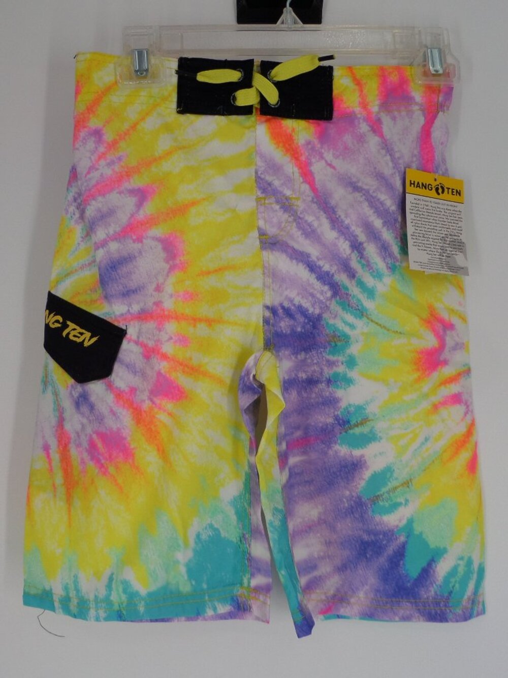 Hang Ten Boys Board Shorts Tie Dye Multi Color Size M NWT